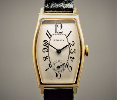 Rolex tonneau Art Deco horloge